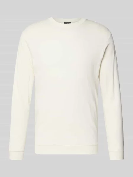 Longsleeve z czystej bawełny o kroju regular fit Model Pima' Ragman biała
