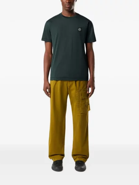 Tricou Stone Island cu strasuri verde