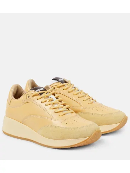 Sneakerși Jacquemus din piele galben
