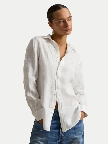 Polo Ralph Lauren Bluză CLASSIC murdar alb