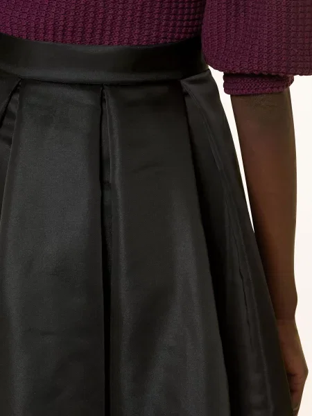 Lunatica Milano Plisowana Spódnica schwarz czarna