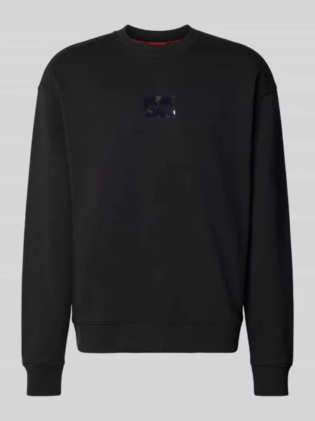 Bluza o kroju regular fit z czystej bawełny model DAYLO' Hugo czarna