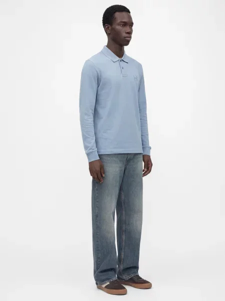 BOSS Tricou Passerby deschis albastru
