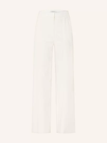 Max Mara Kalhoty Marlene Dentice bílá