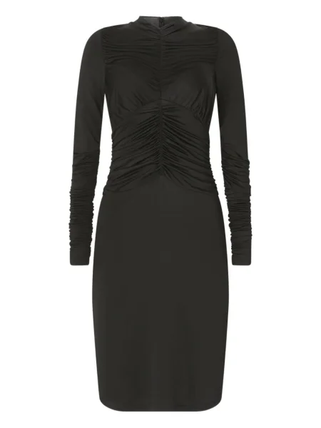 Rochie maxi Genny până la genunchi de costum negru