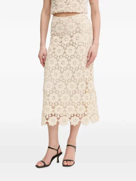 Fustă midi Bardot cu model floral