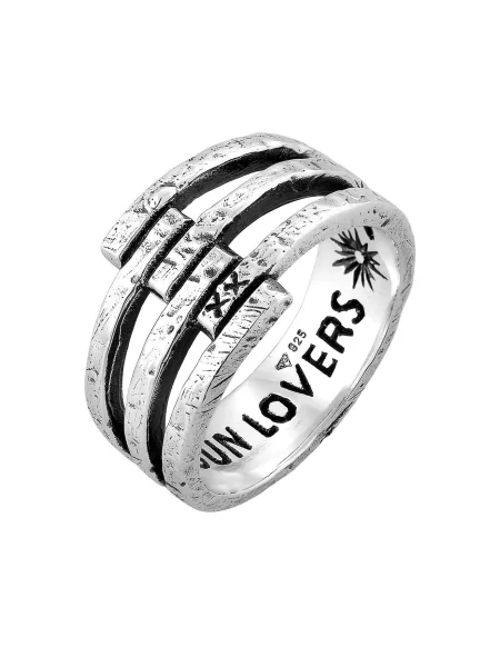 Haze&Glory Gyűrűk Organic / ezüst fekete