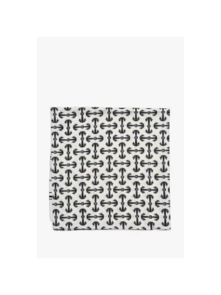 Хустка Estro з принтом біла