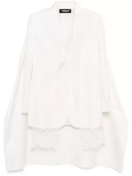 Sacou Undercover din dantelă alb