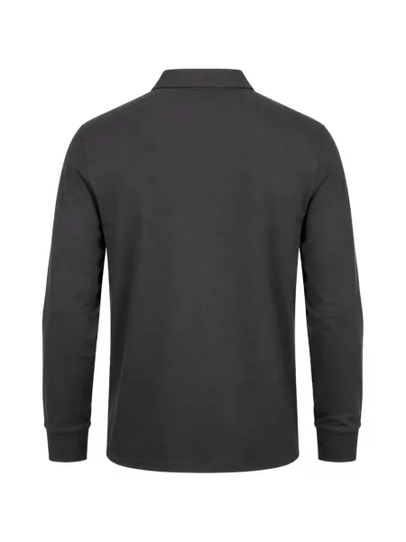 Lung tricou polo Harmont & Blaine gri