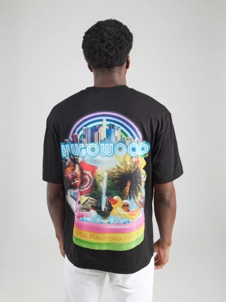 HUGO T-shirt Duwood crna