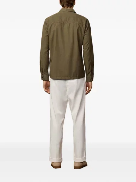 Geacă Hackett London din țesătură twill verde