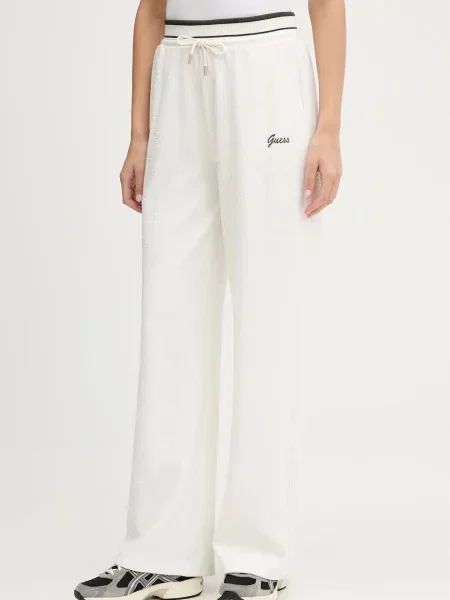 Спортивні штани Guess PAULINA візерунок білий