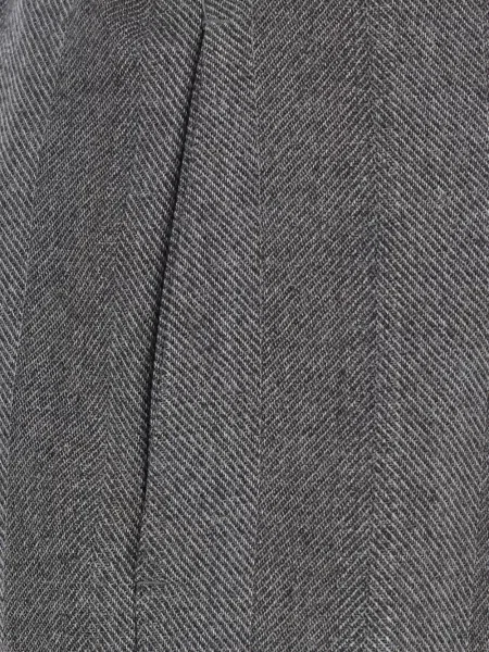 Pantaloni Pt Torino cu model herringbone gri