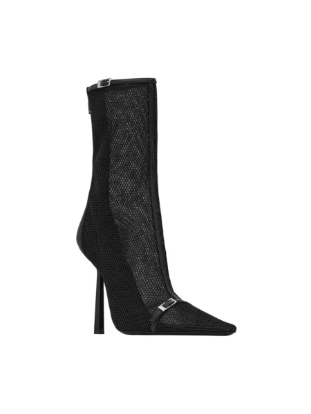Botki Saint Laurent skórzane czarne