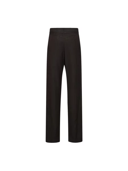Spodnie Dries Van Noten brązowe