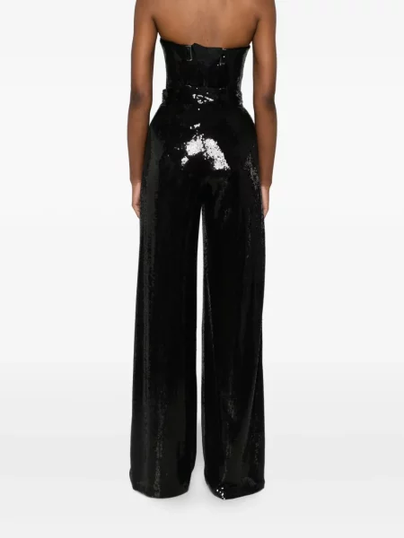 Pantaloni Nissa cu paiete negru