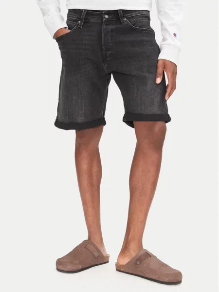 Kratke traper hlače Jack&jones crna