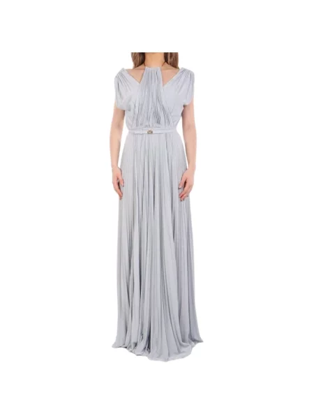 Sukienka maxi Elisabetta Franchi niebieska