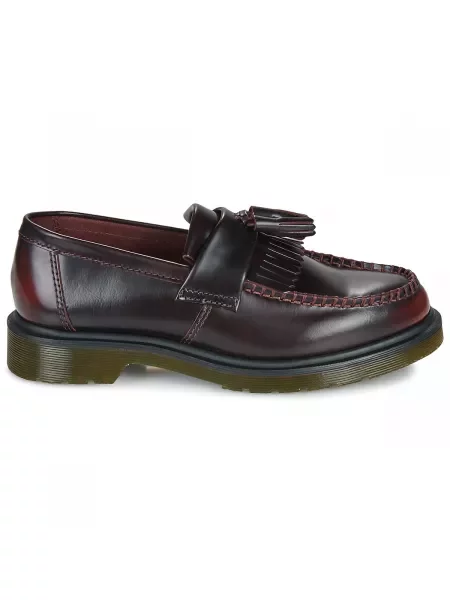 Dr. Martens Kožne mokasinke Adrian Tassel Loafer crvena