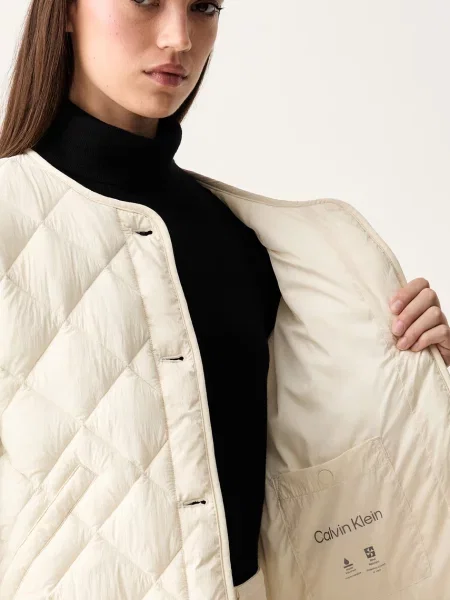 Calvin Klein átmeneti kabát női bézs