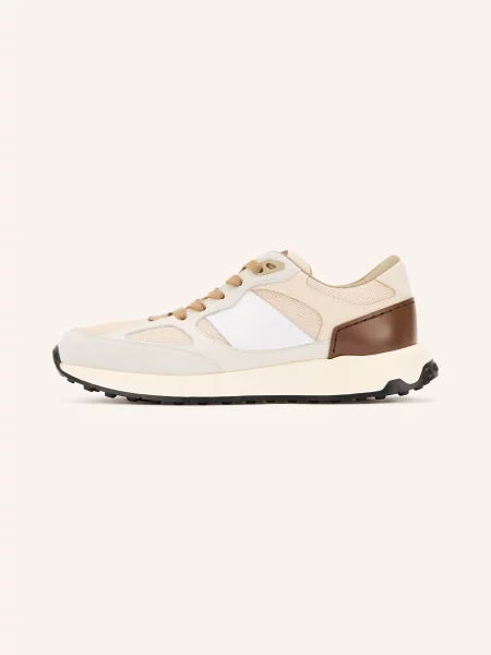 Tod's Sneakersy Running Mid Volume beige beżowe