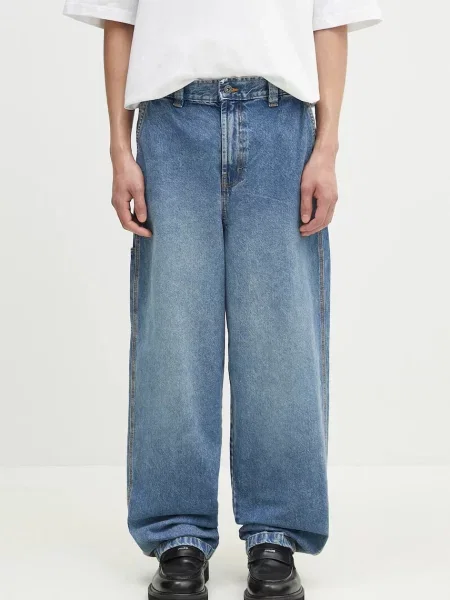 Дънки Dickies Madison Baggy Fit Denim Rinsed Blue W/ Fade синьо