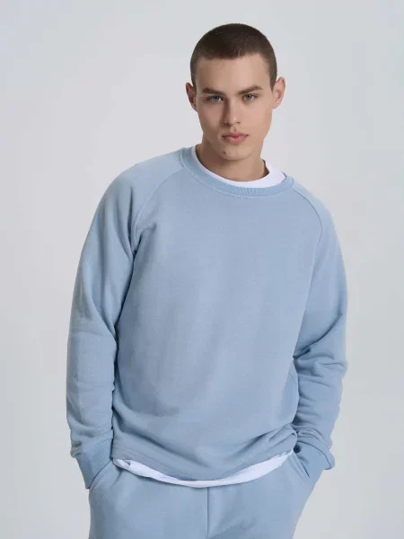 Світшот Роза бавовна/поліестер блакитний