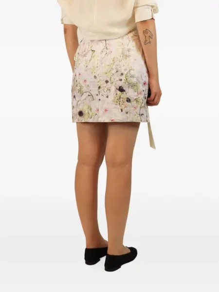 Fusta mini Zimmermann de in cu model floral cu imagine
