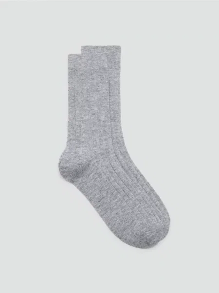 MANGO Шкарпетки Поліестер/акрил сірий