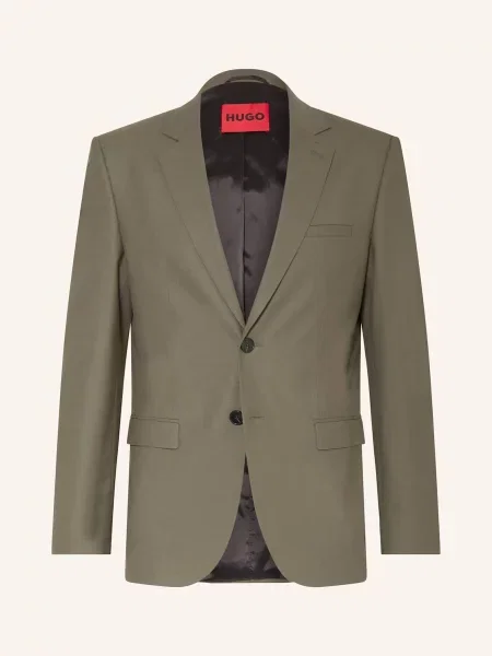 Hugo Oblekové Sako Arti Extra Slim Fit open green zelené