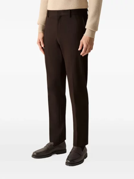 Pantaloni Zegna din cașmir maro