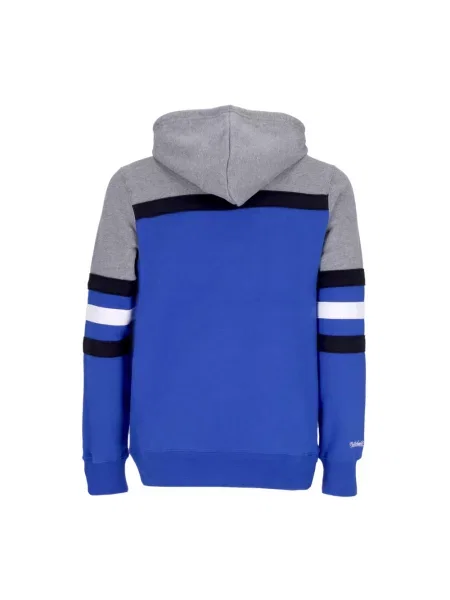 Bluza z kapturem Mitchell & Ness z kapturem niebieska