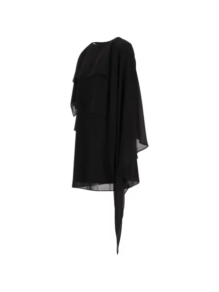 Rochie mini Mm6 Maison Margiela asimetrică negru