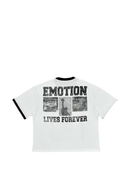 Tricou Mixed Emotion cu imagine alb