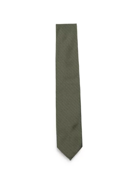 Cravată Tom Ford cu model pepito verde