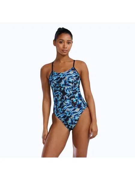 Costum de baie pentru femei dintr-o piesă TYR Durafast Elite Energia Cutoutfit blue albastru
