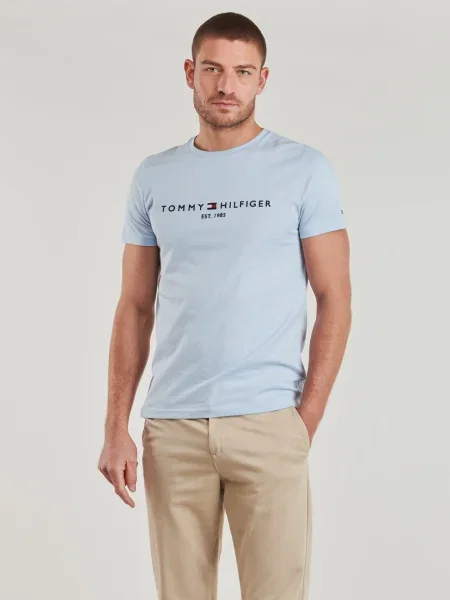 TOMMY HILFIGER Póló tengerészkék / világoskék / piros / fehér kék