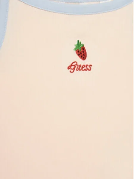Guess Felső Slim Fit rózsaszín