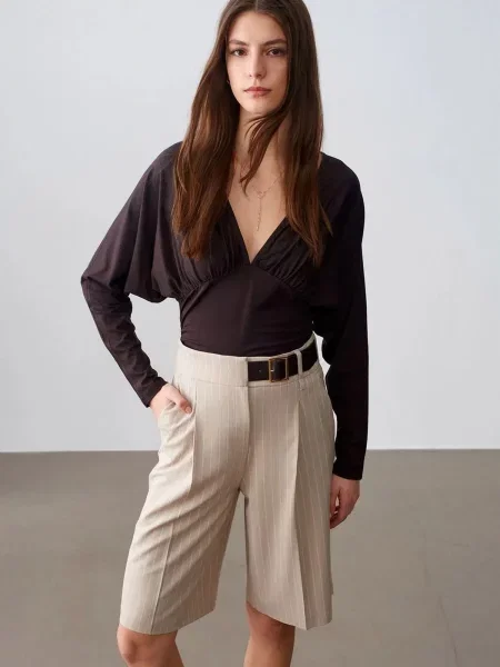 Dilvin Kalhoty Shorts' béžová