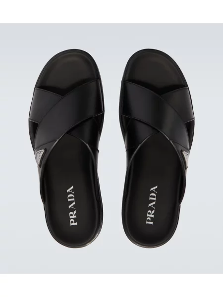 Sandale Prada din piele negru