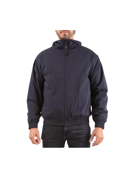 Marynarka Aspesi z kapturem niebieska