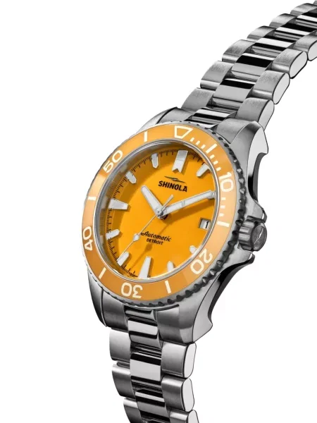 Ceas Shinola portocaliu