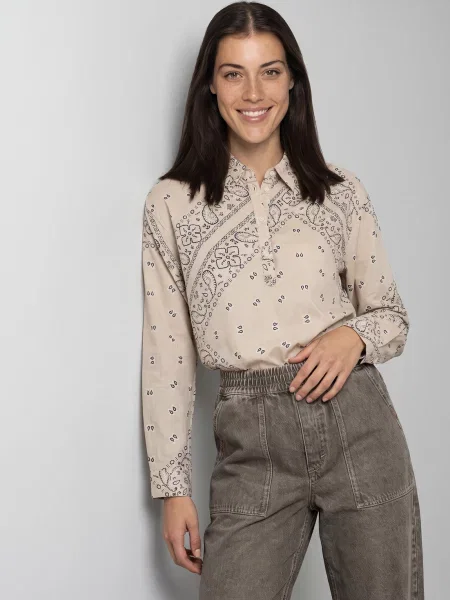 Džínsová košeľa Pepe Jeans béžová