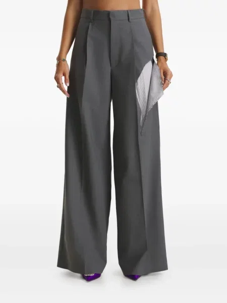 Pantaloni Cuanna cu dungi gri