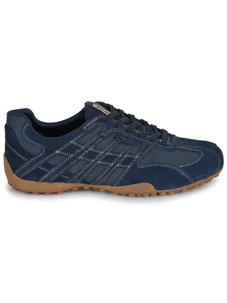 Pantofi Geox cu model piele de șarpe albastru