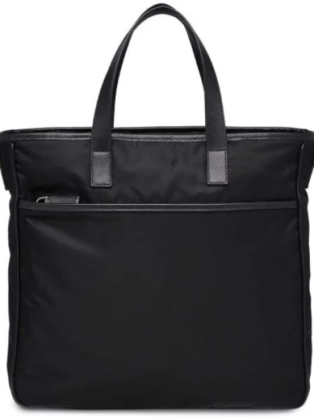 Geantă Prada cu autograf negru