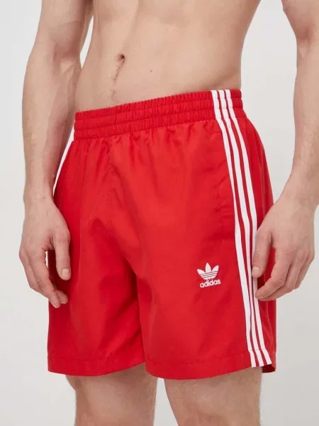 Kratke hlače za kupanje adidas Originals crvena