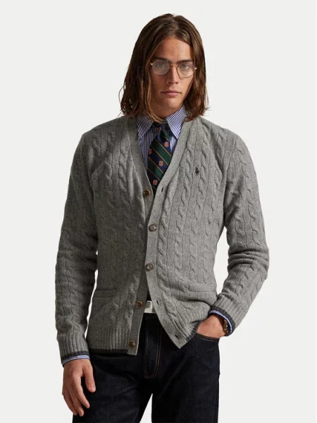 Polo Ralph Lauren Pletena jopica siva