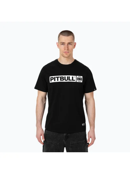 Férfi póló Pitbull West Coast Hilltop black. Méret: M fekete